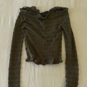 Zara off the shoulder long sleeve